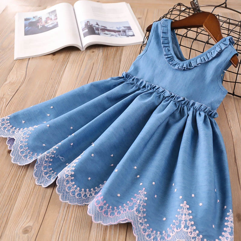 Casual Girl's Denim Dress