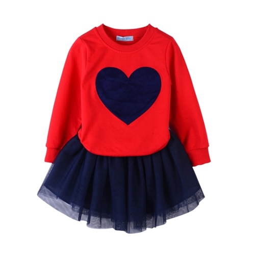 Girl's School Style Cotton Clothing Set - Kid Pipe