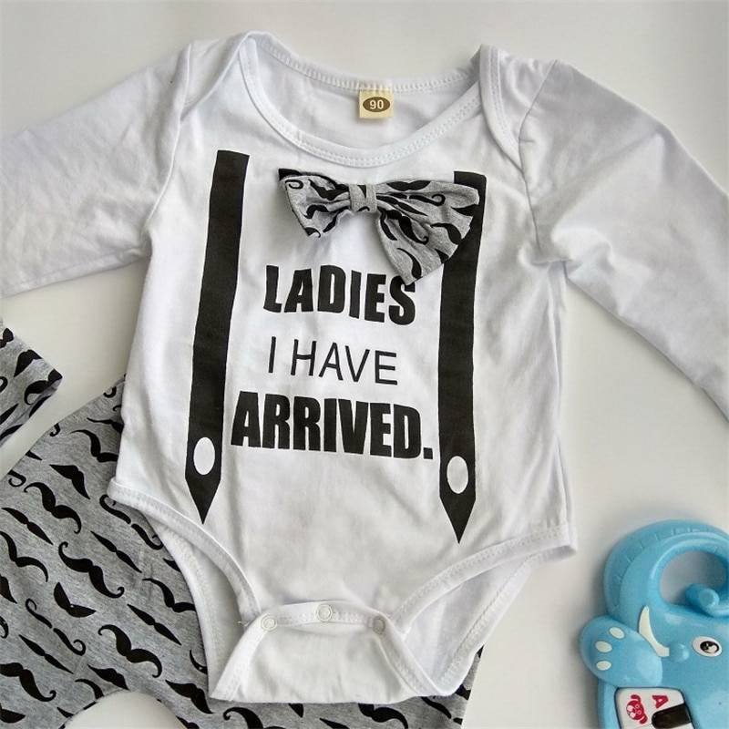 Printed Cotton Baby's Romper Clothing Set