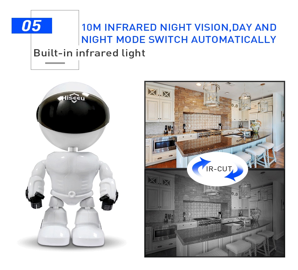 2MP HD Wireless Robot Baby Monitor