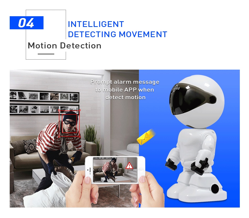 2MP HD Wireless Robot Baby Monitor