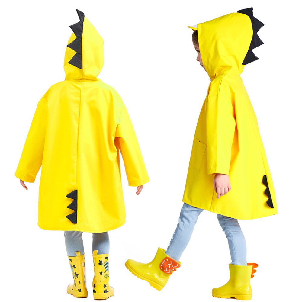 Cute Dinosaur Style Kid's Raincoats - Kid Pipe